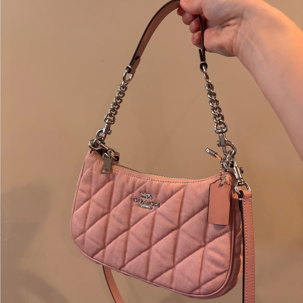 Coach Blush Quilted Shoulder Bag